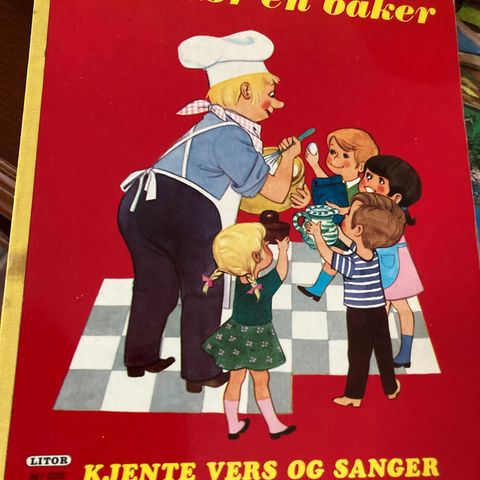 Det bor en baker kjente vers og sanger.  Litor fra 1983