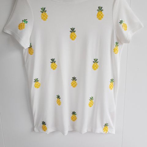 Ananas T-skjorte, Embellished, Passar M