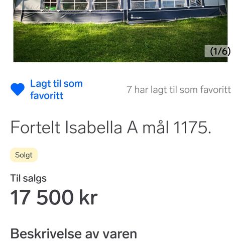 Isabella fortelt a-mål 1175