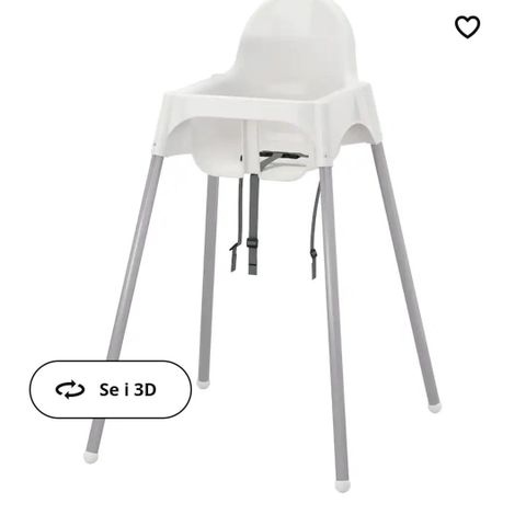 Utleie av IKEA høy barnestol (ANTILOP)