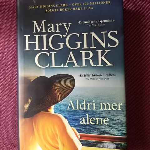 Mary Higgins Clark - aldri mer alene - innbundet