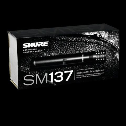 Shure SM137 Cardioid Studio Condenser Mic. 2 stk