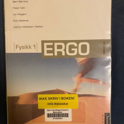 Selger lærebok i Fysikk 1, Ergo 1