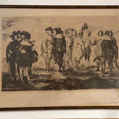 Édouard Manet Les Petits Cavaliers trykk etter Diego Velázquez