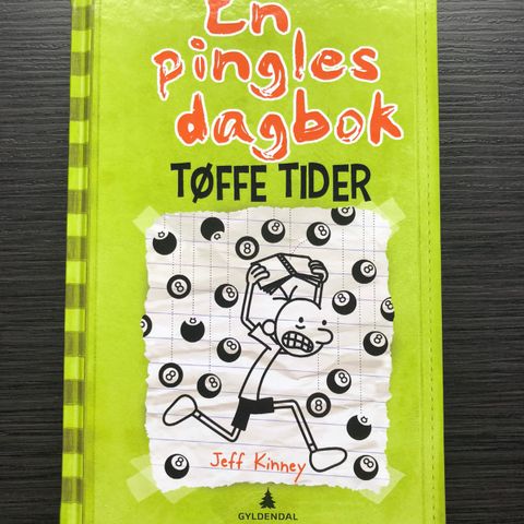 Helt ny bok En pingles dagbok 8: Tøffe tider av Jeff Kinney (Innbundet)