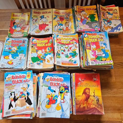 Ca 370 Donald Duck blader fra 1989-1999