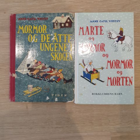 2 bøker om Mormor og de åtte ungene av Anne-Cath.Vestly