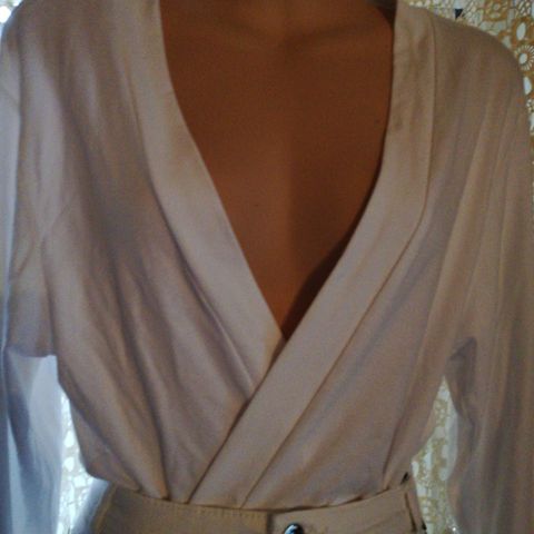 Hvit bolero cardigan topp