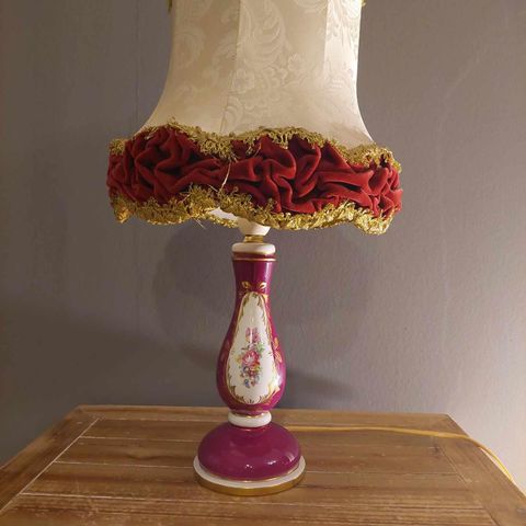 Lampe, vintage , Alabast lampe ,600 G.G.Italy