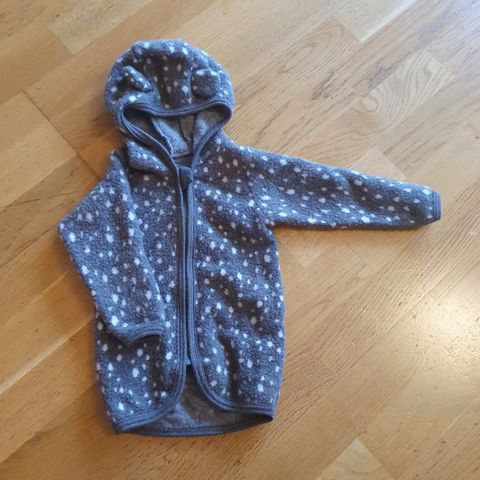 Huttelihut ullfleece jakke str 68-74