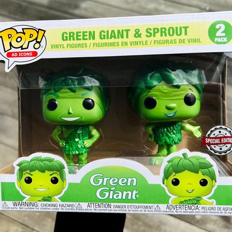 Funko Pop! Ad Icons: Green Giant & Sprout (Metallic 2-Pack)