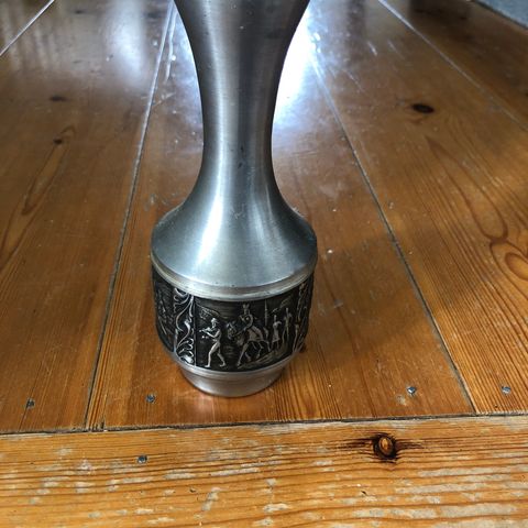 norsk tinn pewter vase