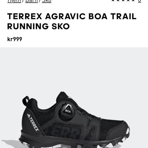 Adidas Terrex sko tilsalgs