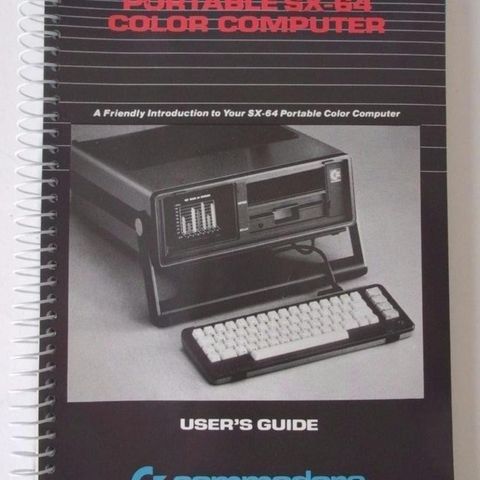 Commodore SX-64 manual/bok/annet - ønskes kjøpt