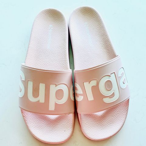 Superga slippers, sandaler(39). Lite brukt