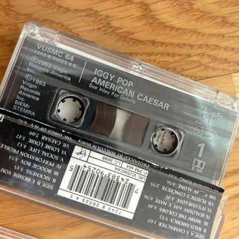 Iggy Pop kassett 1993