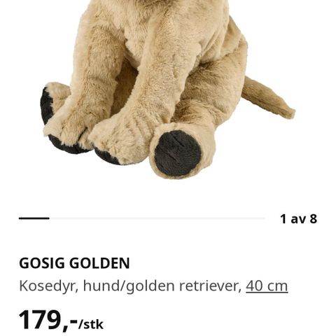 Helt ny og ubrukt ikea hund