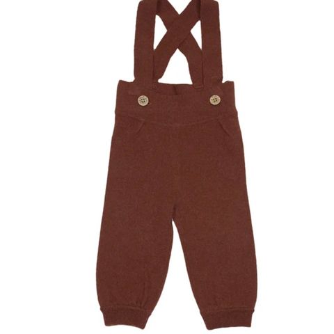 Str. 104 / Ny MeMini Gail Suspender Shorts / 80% lammeull Rust Brown