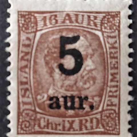ISLAND: 1911, AFA 72, postfrisk / Is69 v..