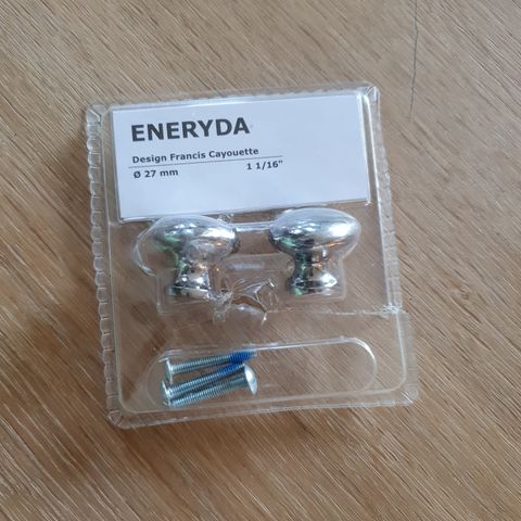 Ikea Eneryda knotter, forkrommet, Ø27 cm