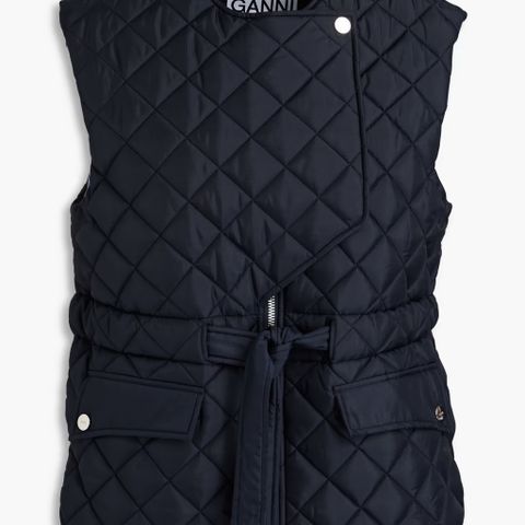 Ganni quilted vest - lite brukt