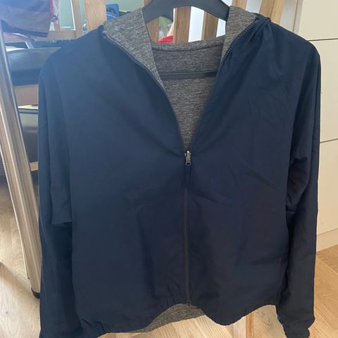 Rain jacket/ regnjakke (Small; reversible; Dark blue/ mørke blå)