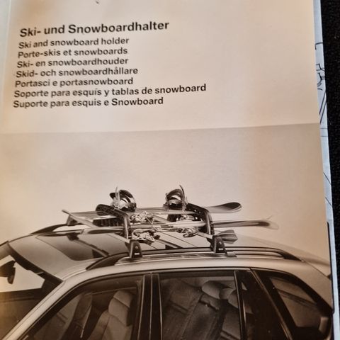 BMW originalt ski / snowboard rack