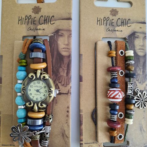 Hippie Chic klokke og armbånd