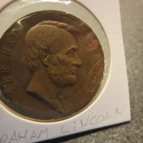 Abraham Lincoln 1861-65 mynt medal.