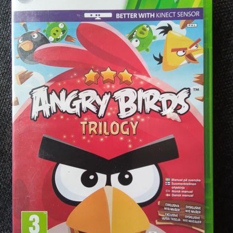 Xbox 360 Angry birds trilogy spill selges