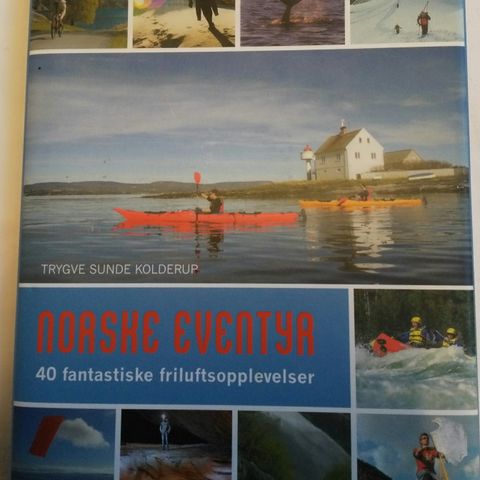 Nyttig og flott bok med «40 fantastiske friluftsopplevelser i Norge.