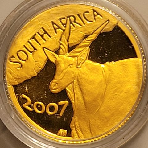 SJELDEN - Natura - 1/10 oz 999 gullmynt - Sør Afrika