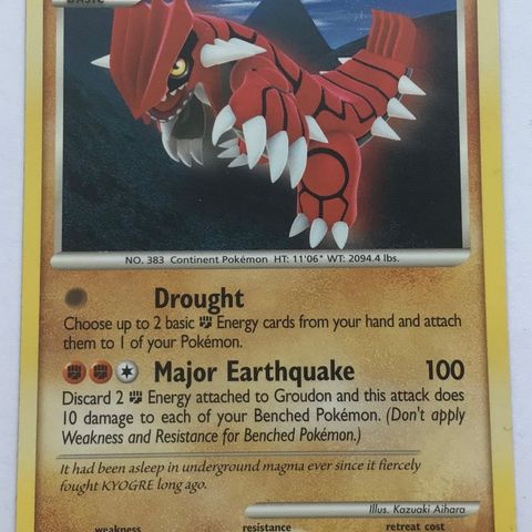 Pokemon samlekort Groudon - 29/146