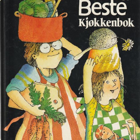 Barnas Beste  Kjøkkenbok Cappelen 1987 innb.rikt illustrert