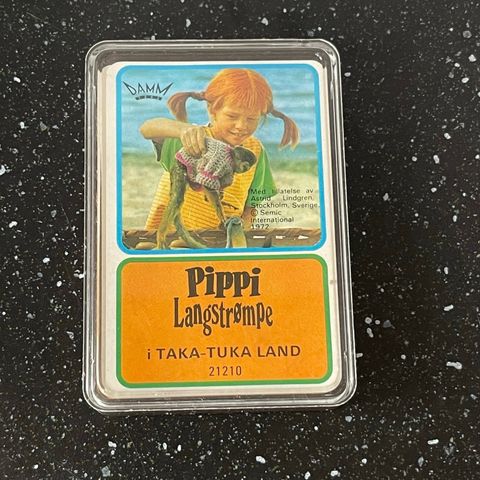 PIPPI LANGSTRØMPE - i Taka Tuka land  (Et kortspill fra DAMM) fra 1972