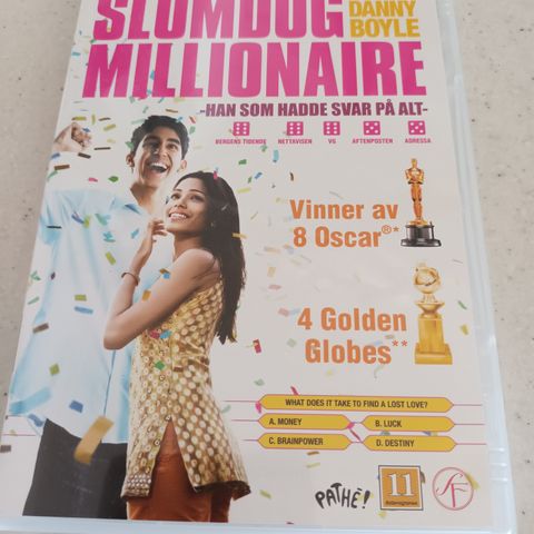 DVD´er: "SLUMDOG MILLIONAIRE" og "BENJAMIN BUTTON"