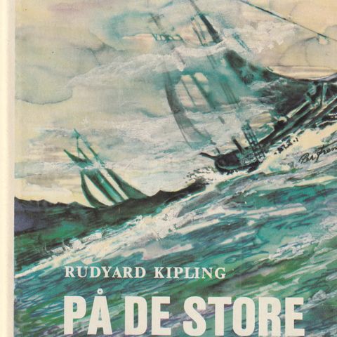 Rudyard Kipling  På de store banker Fredhøis Forlag A/S Innb.m.omslag Ny    (GM)