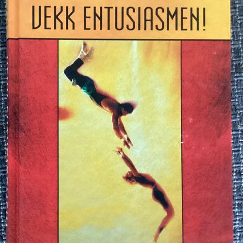 1 spesiell og fin bok «VEKK ENTUSIASMEN»H..23 cm B.,15 cm, 2001, 195 s. 395 gram