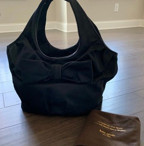 Kate Spade Mini Black Bow veske