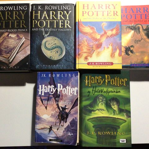 Div. Bøker av J.K. Rowling Harry Potter
