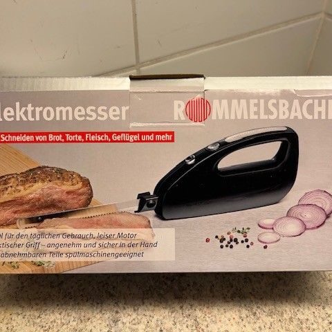 Brukt kun 1 gang - Rommelsbacher elektrisk kjøkkenkniv