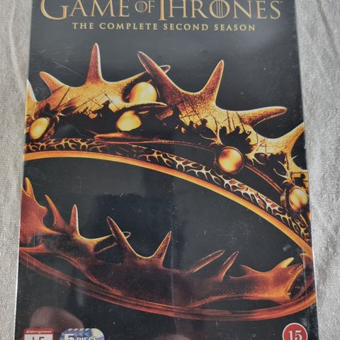 Game of Thrones sesong 2 DVD ny forseglet med norsk tekst