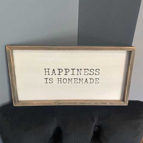 Bilde «happiness is homemade» - 20x38 cm