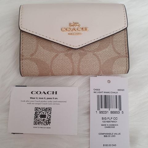 Coach CH202 Flap Card Case.