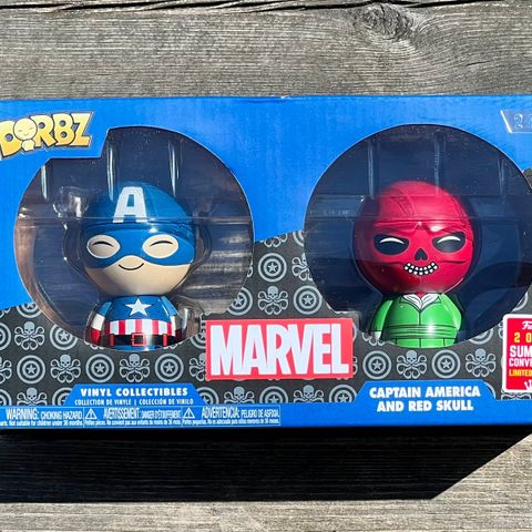 Funko Dorbz Captain America And Red Skull (2-Pack) [Summer Convention] | Marvel