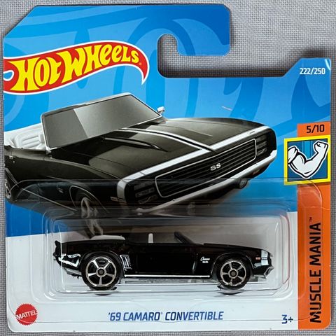 2022 Hot Wheels - 69 Camaro Convertible - Muscle Mania - HCV72