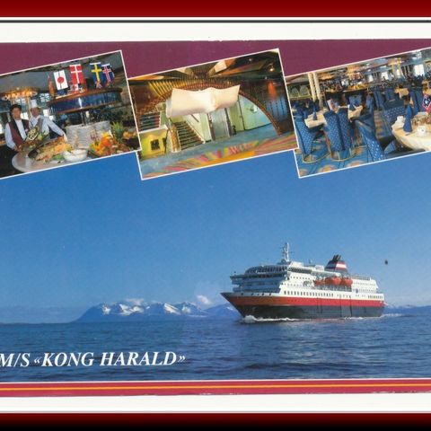 ** HURTIGRUTEN * M/S KONG HARALD *TFDS, TROMSØ. **  REF .  8077