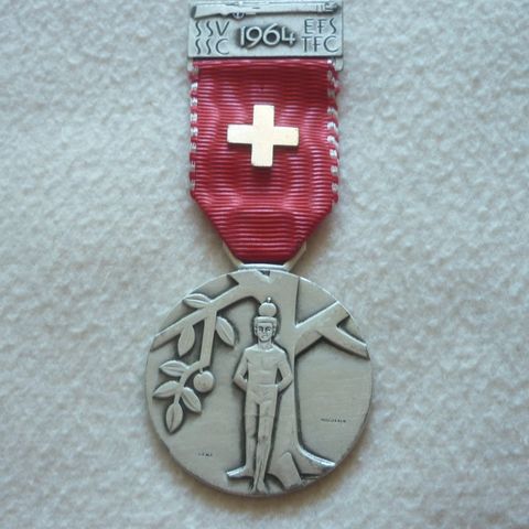 1964 SSV SSC EFS TFC Sveitsisk skyttermedalje.