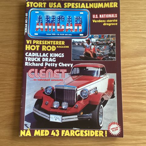 Amcar Magazine 1982 - 1984 selges 15kr/stk