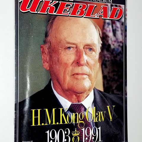 NORSK UKEBLAD MINNEALBUM.H.M.KONG OLAV V 1903-1991.